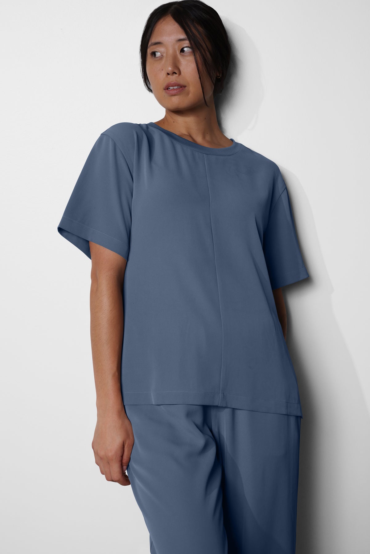 Women's No.34 Short Sleeve Crew Neck Scrub Top in PerformaCREPE